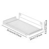 Bothyi Router Wall Mount Shelf with Hooks Bracket Display Shelf Modern Space Saving Easy Installation for TV Accessories Living Room, White view 3