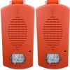 EL4XMTST-FR Pack of 2 Outdoor 4X Multitone Strobes, Red; Clear Lens; FIRE Lettering; Sleek, Modern Aesthetics with No Visible Mounting Screws; 8 Commonly Used Alarm Tones in One Device view 1