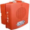 EL4XMTST-FR Pack of 2 Outdoor 4X Multitone Strobes, Red; Clear Lens; FIRE Lettering; Sleek, Modern Aesthetics with No Visible Mounting Screws; 8 Commonly Used Alarm Tones in One Device view 2