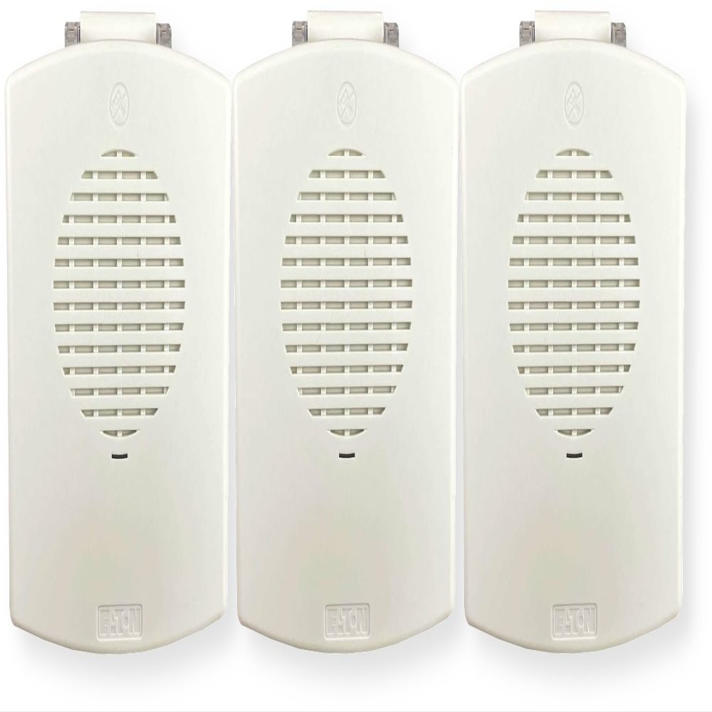 EL4XSPK-NW Pack of 3 Outdoor 4X Speakers, White; No Lettering; Sleek, Modern Aesthetics with No Visible Mounting Screws; 76-94 dBA Sound Level, Depending On Setting; Both Wall and Ceiling Mount