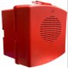 EL4XMT-NR Pack of 3 Outdoor 4X Multitone Horns, Red; No Lettering; Sleek, No Visible Mounting Screws; 8 Commonly Used Alarm Tones in One Device; Both Wall and Ceiling Mount view 2