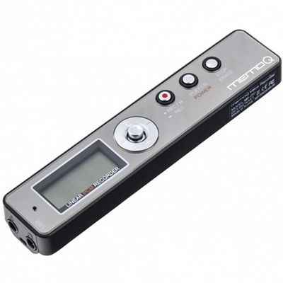 PCM Voice Recorder 8GB Professional Voice Activated Audio Recorder with 25 Hours Continuous Recording, Date & Time Stamp, and Onboard Playback