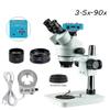 JOEBO Microscope Kit Microscope Camera Full Set Simul Focal 3.5X-90X Trinocular Stereo Microscope 38MP I_MX307 HDMI VGA Camera for PCB Soldering Microscope Lens Adapters(3.5X-90X-B1) view 2