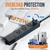 15FT Outdoor Waterproof Power Strip Surge Protector with 3AC Outlets 2 USB-C 1 USB-A Power Switch Safety Lock, ETL Certified for Patio Garden Charging view 3