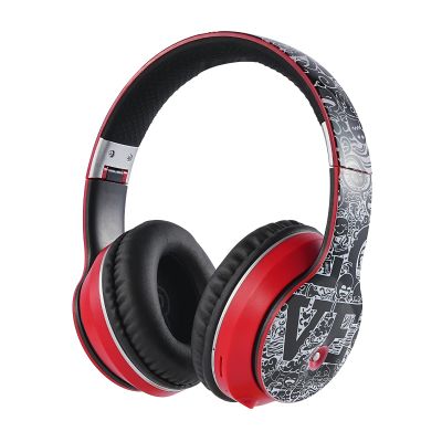 Arryes Kids Bluetooth Headset,Suitable for 3-21 Years Old Children, Wireless Sports Music Game Headset, Protein Ear pad Painless Long wear, Suitable for Mobile Phones, Tablets, laptops. (Black red)