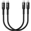 JBTOP USB C to C Cable(1FT, 2packs) 240W Fast Charging USB C Cable Compatible with iPhone 16/15 Pro Max, MacBook, XPS, Surface view 1