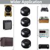 4-Packs Rubber Feet Subwoofer Isolation Pad for Guitar Amplifier Speaker Isolation Feet with Screws view 3