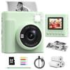 TIATUA Kids Instant Print Camera, Christmas Birthday Gifts for Girls and Boys, 1080P HD Video Digital Kids Camera with Print Paper & 32G Card, Toddler Toy for 3-14 Years Old (Green) view 1