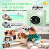 TIATUA Kids Instant Print Camera, Christmas Birthday Gifts for Girls and Boys, 1080P HD Video Digital Kids Camera with Print Paper & 32G Card, Toddler Toy for 3-14 Years Old (Green) view 3
