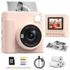 TIATUA Kids Instant Print Camera, 1080P HD Video Digital Toy, Brown view 1