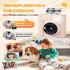 TIATUA Kids Instant Print Camera, 1080P HD Video Digital Toy, Brown view 3