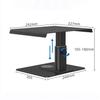 HIONJIN Charging Display Bracket with 6-in-1 Docking Station Aluminum Alloy Laptop with Elevated Height(White-Fruit peach5) view 2