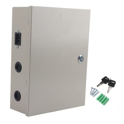 Access Control Power Supply Box UPS PWM 12V 10A, Constant Voltage Output with Delayed Power Off Function, Genuine Cooling Method, Easy Vertical Installation for Access Control Sy