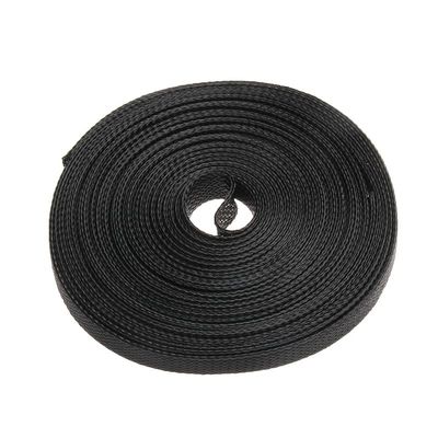 10MM Diameter Black Insulation Braided Sleeve Tight PET Expandable 10M Cable Sleeves Wire Gland Protection