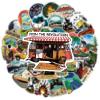 50Pcs Camping Stickers for Water Bottles, Outdoor Adventure Sticker Vinyl Waterproof Sticker Decals Travel Hiking Stickers for Bike Bumper Suitcase Luggage Car Wilderness Nature (Forest) view 3