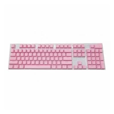 104 Pcs DIY Mechanical Keyboard Keycaps Set Backlit Key Cap Fit for Cherry/Kailh/Gateron Keycap(Pink)