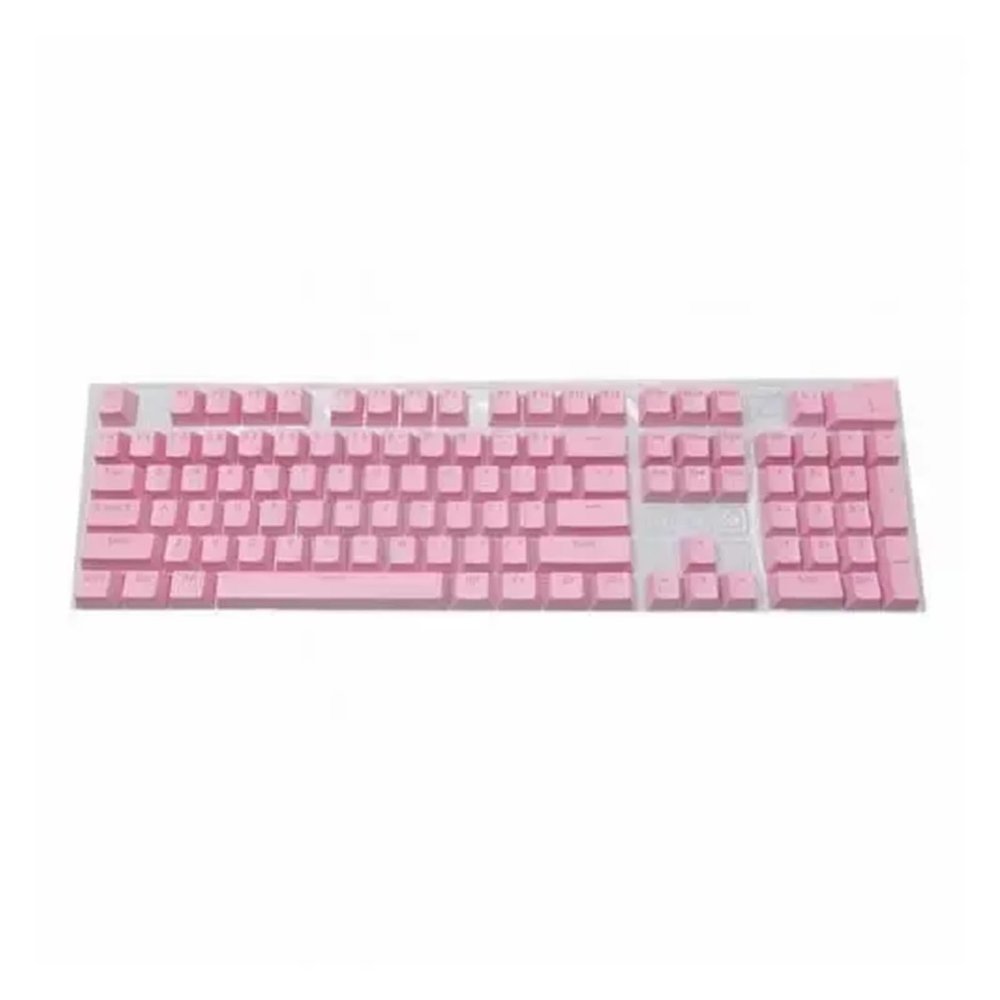 104 Pcs DIY Mechanical Keyboard Keycaps Set Backlit Key Cap Fit for Cherry/Kailh/Gateron Keycap(Pink)