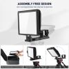 GVM 12" Teleprompter for iPad Tablet Phone DSLR Camera, Collapsible Teleprompter Kit with Installation Free Design, HD Refective Display, APP Remote Control, Carry Case, for Video Recording view 2