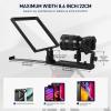 GVM 12" Teleprompter for iPad Tablet Phone DSLR Camera, Collapsible Teleprompter Kit with Installation Free Design, HD Refective Display, APP Remote Control, Carry Case, for Video Recording view 3