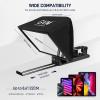 GVM 12" Teleprompter for iPad Tablet Phone DSLR Camera, Collapsible Teleprompter Kit with Installation Free Design, HD Refective Display, APP Remote Control, Carry Case, for Video Recording view 4