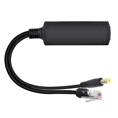PLCPDM DC5.5x2.1mm PoEs Adapter 15.4W Connectors Splitter RJ45 Cable Power Over Ethernet Adapter Injectors Splitter Camera