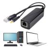 PLCPDM DC5.5x2.1mm PoEs Adapter 15.4W Connectors Splitter RJ45 Cable Power Over Ethernet Adapter Injectors Splitter Camera view 2