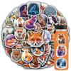 102 Pack Fox Stickers,Fox Decals for Kids Teens Girls,Fox Gifts Vinyl Waterproof Fox Stickers for Water Bottle Laptop view 1