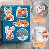 102 Pack Fox Stickers,Fox Decals for Kids Teens Girls,Fox Gifts Vinyl Waterproof Fox Stickers for Water Bottle Laptop view 4
