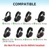 MusiDianTang Replacement mesh Fabric Earpads Pads Cushion Compatible for SteelSeries Arctis 1/3/5/7/7+/7P/7P+/7X/7X+/9/9X/Pro/Prime Headphone(White Stripe) view 2