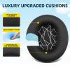 MusiDianTang Replacement mesh Fabric Earpads Pads Cushion Compatible for SteelSeries Arctis 1/3/5/7/7+/7P/7P+/7X/7X+/9/9X/Pro/Prime Headphone(White Stripe) view 3