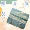 Square Mouse Pad Beach Birds East Coast Ocean (2) Mouse Mat Design, Washable Mousepad, Non-Slip Rubber Base Computer Mouse Pads for Wireless Mouse view 3