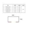 Aimery 2PCS Metal Cord Cover, Stainless Steel Decorative Cable Hider, Lamp Cord Cover, Self Adhesive Antique Wire Hider,Cable Management(Brushed Black,0.8 * 0.4in/2 * 1cm) view 2