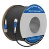 100M/328FT LC to LC Armored Outdoor Fiber Optic Cable, Single Mode Duplex 9/125m SMF Fiber Patch Cord, OS1/OS2 Compatible, Black LSZH Jacket, Uniboot Jumper for FTTH, Data Center, Long-Distance Use view 1