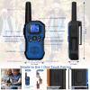 2 Way Radios for Adults Long Range Walkie Talkies for Kids Rechargeable 4 Pack, Camping Hiking Skiing Cruising Gear with Lamp, USB-C, SOS Siren, NOAA Alert, iVOX Hands-Free, One-Touch Pairing view 4