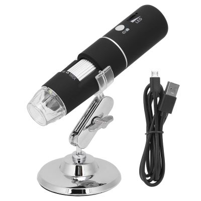 1080P Electronic Digital Microscope 2MP 50-1000X Digital Camera Magnifier with 8 LED Lights Universal Rotating Bracket for Easy Observation in Various Industries