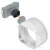 Lens Hood for X100VI X100V, Aluminum Alloy Square Lens Shade for Camera, Lightweight Square Camera Lens Hood Replacement (Silver) view 2