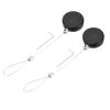 MECCANIXITY 1.8 ft Retractable Cable Lock with Latch Remote Control Security Lock with Adjustable Cord Tether Anti Theft for Laptop, TV, 200g, Black, 2 Pack view 1