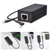 ZHENZQ Power Over Ethernet to USB C Converter 10/100Mbps Ethernet Power Over Ethernet USB C Power Supply Networking Transfer Adapter for Tablet Laptops Phone view 2