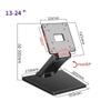 LPOCIKZADEC Monitor Stand Adjustable LCD Monitor Stand Fits 13-24 inch Screen, Holds 14.3lbs, Foldable Single Monitor Stand with VESA Hole 75x75mm 100x100mm, Desktop/Wall Mount Desk Accessories view 2