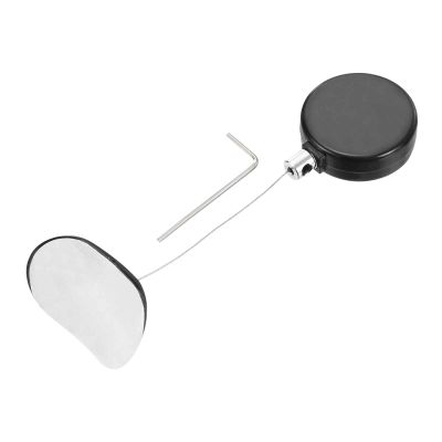 MECCANIXITY 1.8 ft Retractable Cable Lock with Arc Patch Remote Control Security Lock with Adjustable Cord Tether Anti Theft for Laptop, TV, 200g, Black