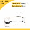 MECCANIXITY 1.8 ft Retractable Cable Lock with Arc Patch Remote Control Security Lock with Adjustable Cord Tether Anti Theft for Laptop, TV, 200g, Black view 2