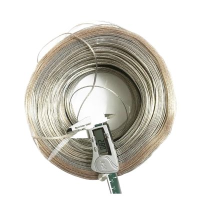 Communication Equipment 50m/100m Lighting Lamps Transparent Electrical Wire Pendant LED Power Cord 2 * 1.3/2 * 1.4mm Power Audio Cable Wire and Cable(100meters,24 AWG)