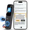 64GB (4680 Hours) Digital Voice Recorder with APP Control, 3072kbps Mini Audio Recorder with Transcribe, DSP Noise Reduction, Voice-Activated Recording Device with Password for Lecture, Meeting,Black view 1