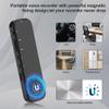 64GB (4680 Hours) Digital Voice Recorder with APP Control, 3072kbps Mini Audio Recorder with Transcribe, DSP Noise Reduction, Voice-Activated Recording Device with Password for Lecture, Meeting,Black view 4