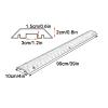 Durable Cable Protection Ramp Cover, PVC Floor Cord Cover, Cable Ramp, Load Capacity 440 Lbs, Snap-on Connection, for High Walking Traffic Areas Home, Office, Warehouse(Black) view 2