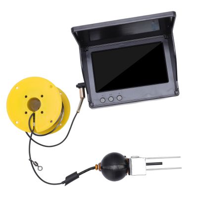 1080P HD, Wide Angle Fishing Camera 220 Degree, 1500cd Brightness 4.3 Inch Screen, 8 LED Night, Water Resistant, Strong Tensile Cable for Fishing with Sunshade Design