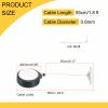 MECCANIXITY 1.8 ft Retractable Cable Lock with Round Patch Remote Control Security Lock with Adjustable Cord Tether Anti Theft for Laptop, TV, 200g, Black view 2