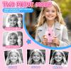 Instant Print Camera Gifts for Smart Kids, Kids Camera for 2026 Near Year Birthday Gifts for Girls Boys Age 1-17 years old, Digital Toddler Cameras for Cool Potable Travel Toy with 3 Rolls Paper, Pink view 3
