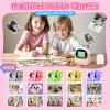 Instant Print Camera Gifts for Smart Kids, Kids Camera for 2026 Near Year Birthday Gifts for Girls Boys Age 1-17 years old, Digital Toddler Cameras for Cool Potable Travel Toy with 3 Rolls Paper, Pink view 4