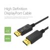 DP Display Port to HDMI-Compatible Adapter Connecto Converter 1.8m Cable 2K 4K 1080P Compatible with The Desktop PC TV Monitor Projector view 3